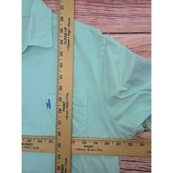 Johnnie-O Hangin Out Mint Green Polo Shirt Large Fits like a medium - Picture 7 of 7